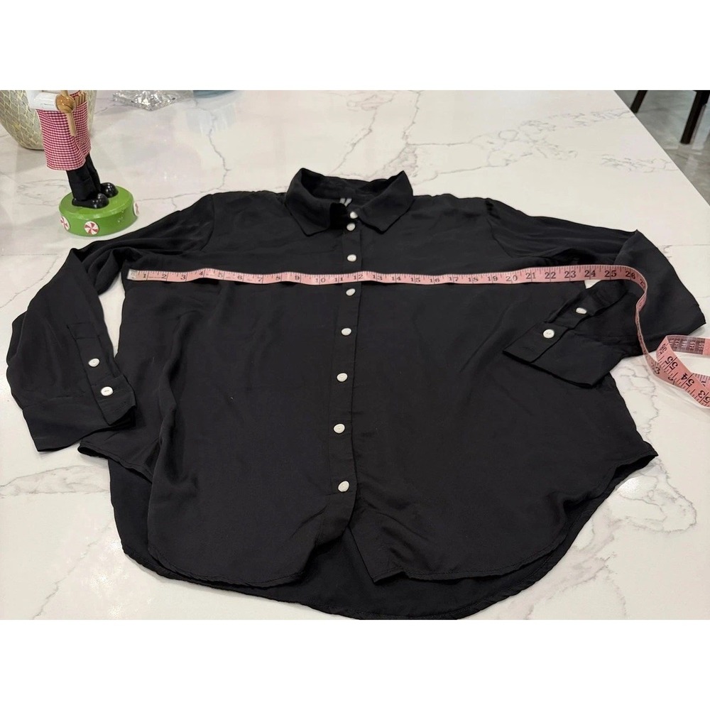 Anthropologie - Black Button-Down Shirt